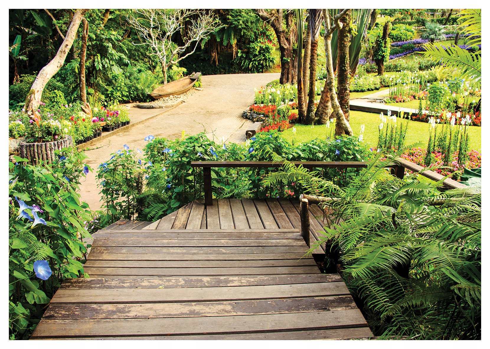 Fototapeta Rajská zahrada Tropická stezka Zelený ráj 208x146 lepidlo