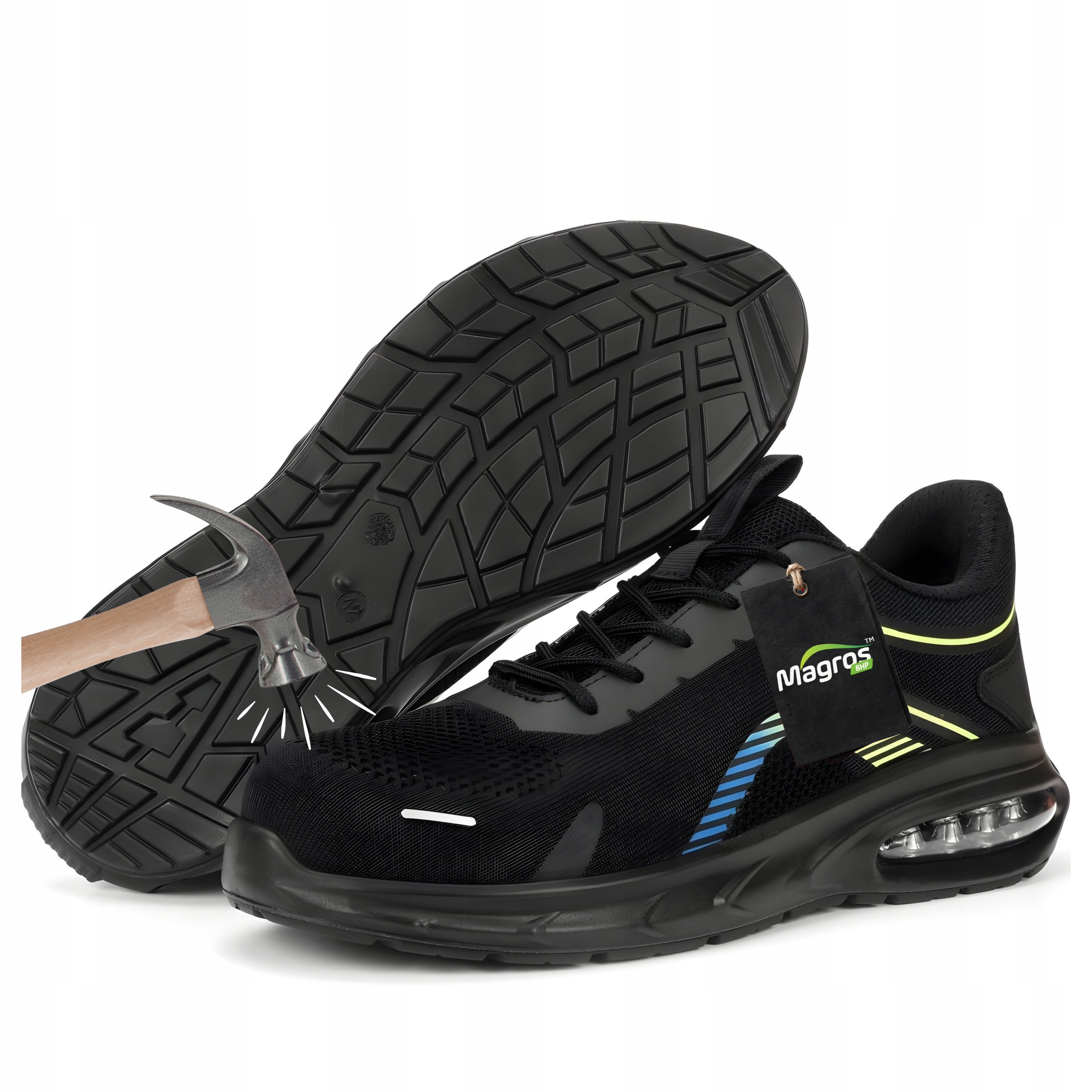 Buty Robocze Półbuty Ochronne Do Pracy Z Podnoskiem Magros S1 Sr rozmiar 40