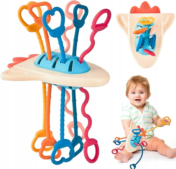 ZABAWKA SENSORYCZNA MONTESSORI BABY WCZESNA INTERAKTYWNA NAUKA BEZ BPA Materiał silikon