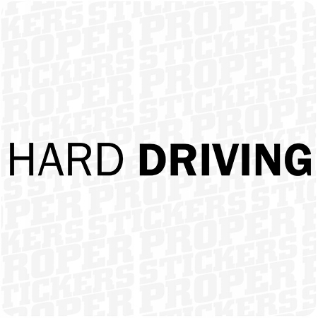 

Hard Driving naklejka 15 x 1,6 cm