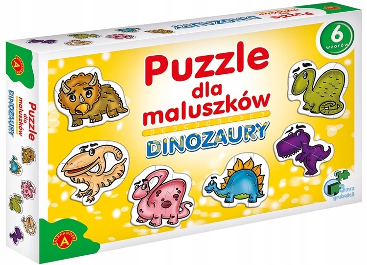 

Puzzle Dla Maluszków Dinozaury Układanka Alexander