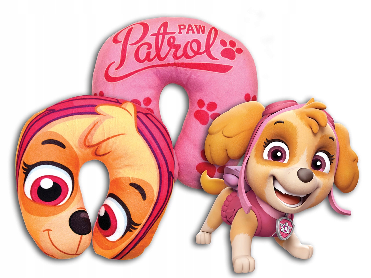 PSI PATROL Poduszka Podróżna Rogal Zagłówek na szyje SKY