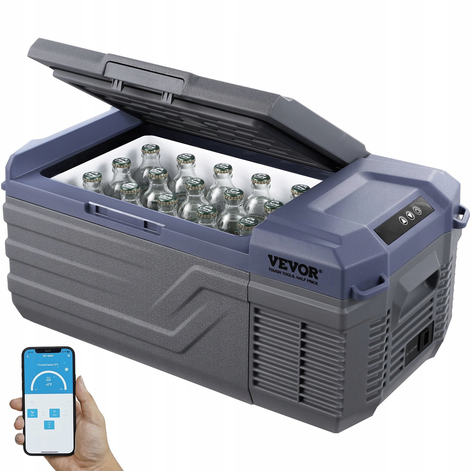 Turistická automobilová přenosná s kompresorovým mrazákem 15L 60W