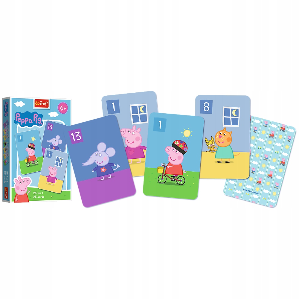 KARTY DO GRY GRA KARCIANA PIOTRUŚ ŚWINKA PEPPA PIG 4L+ TREFL Wydawca Trefl