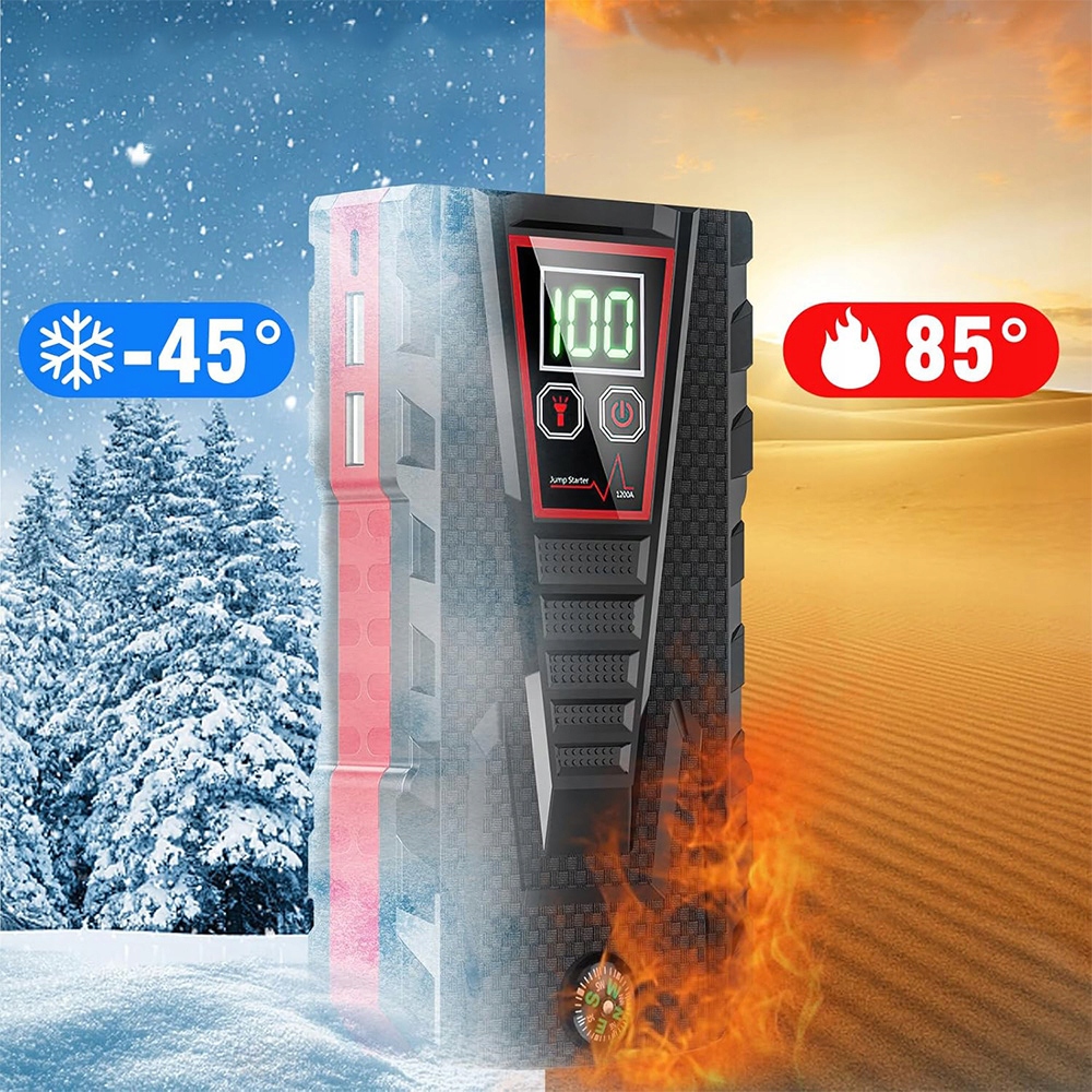 POWER BANK JUMP STARTER ROZRUCH DO SAMOCHODU 12V WYŚWIETLACZ LCD 99800mAh Kod producenta BOOSTER ROZRUCH JUMP