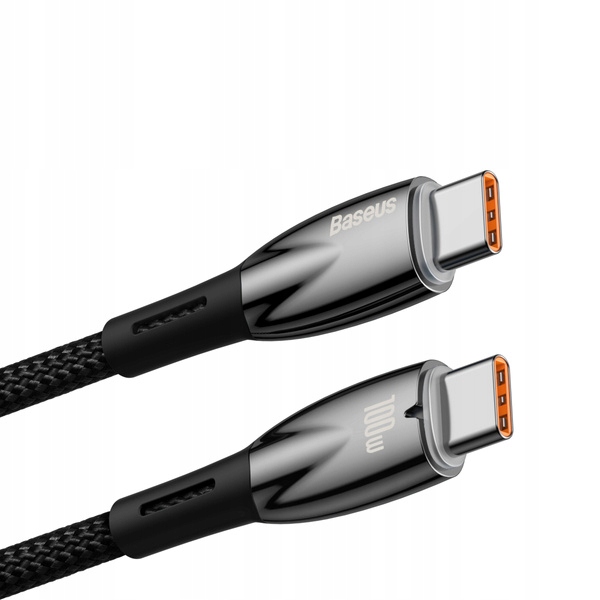 BASEUS MOCNY KABEL USB-C SZYBKIE ŁADOWANIE PRZEWÓD TYP-C PD 100W QC 2M Marka Baseus