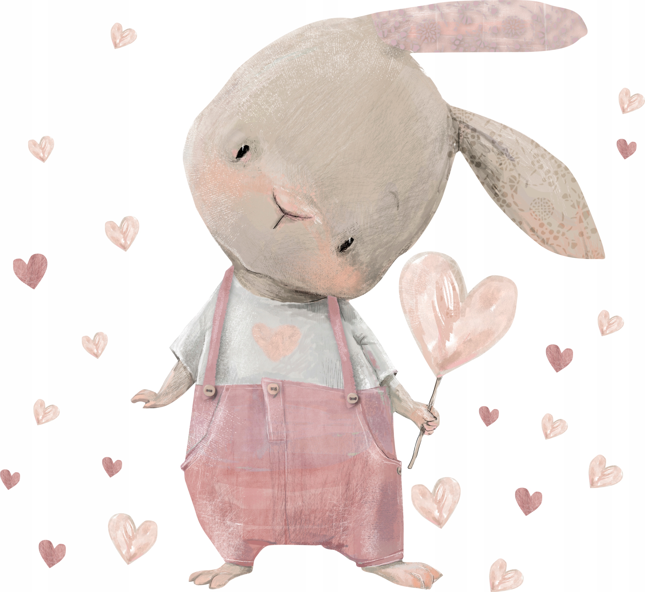 

Naklejki na ścianę dla dzieci Różowy Króliczek