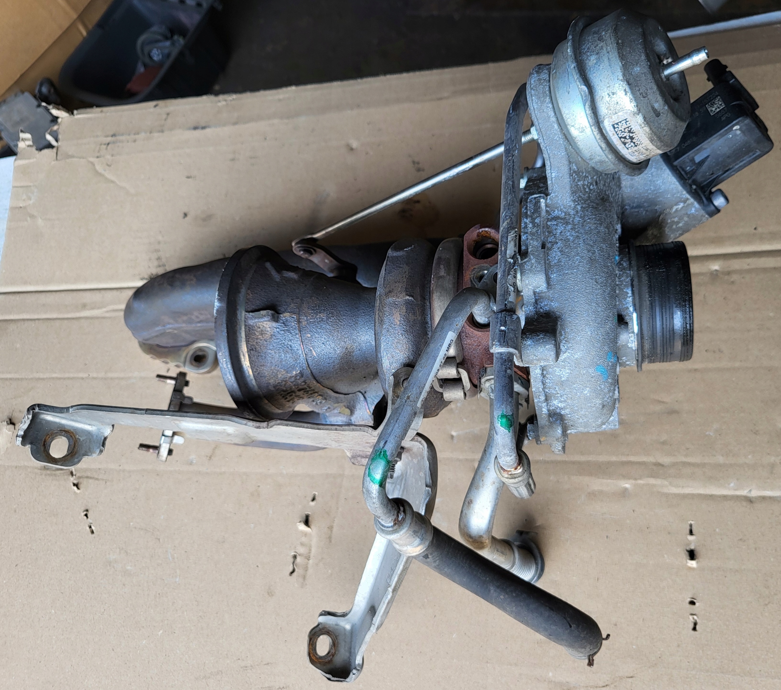 turbo complete exhaust manifold MERCEDES C E W205 W213 2.0 CGI