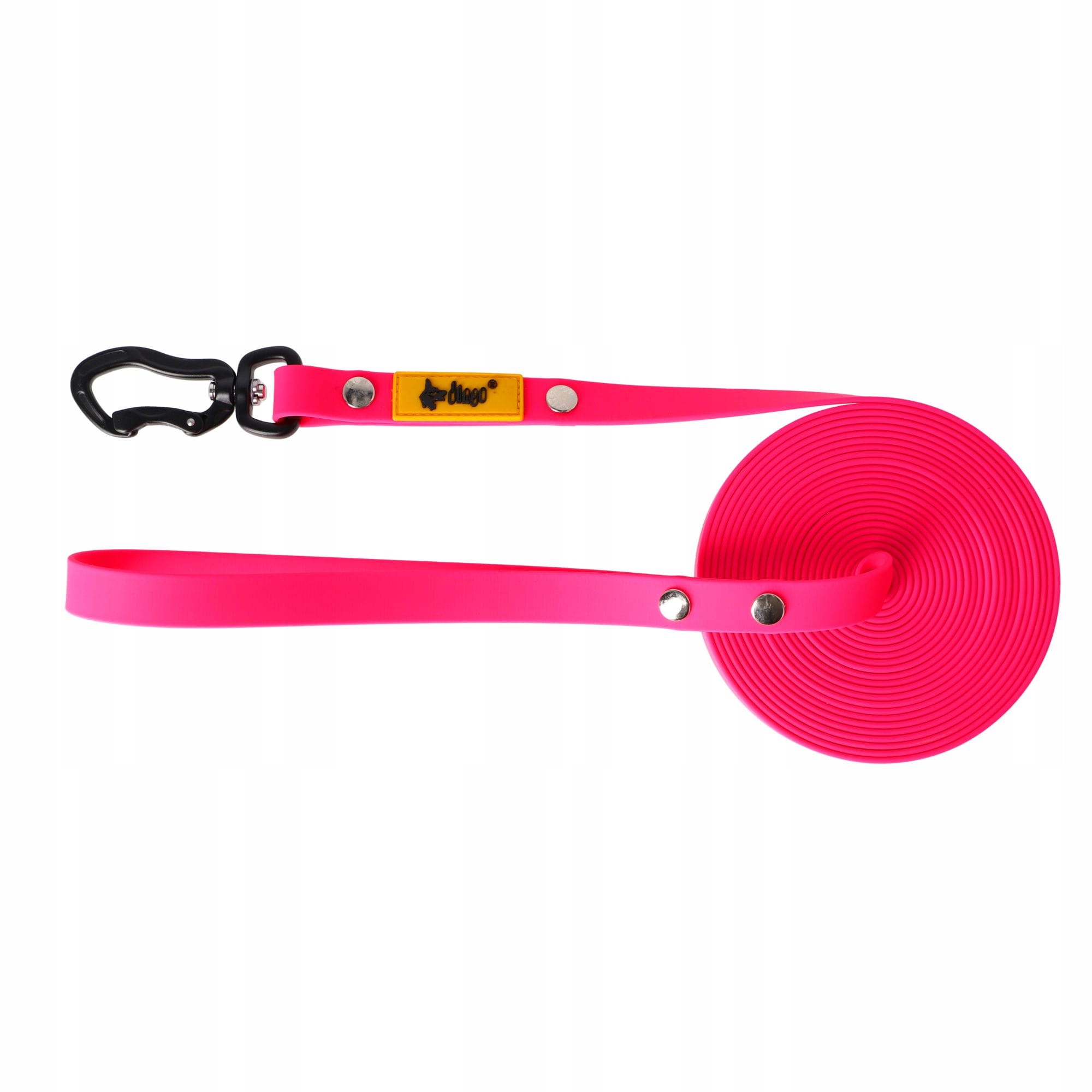 Levně Vodítko tréninkové Flex s rukojetí pink 1,6cm/5m