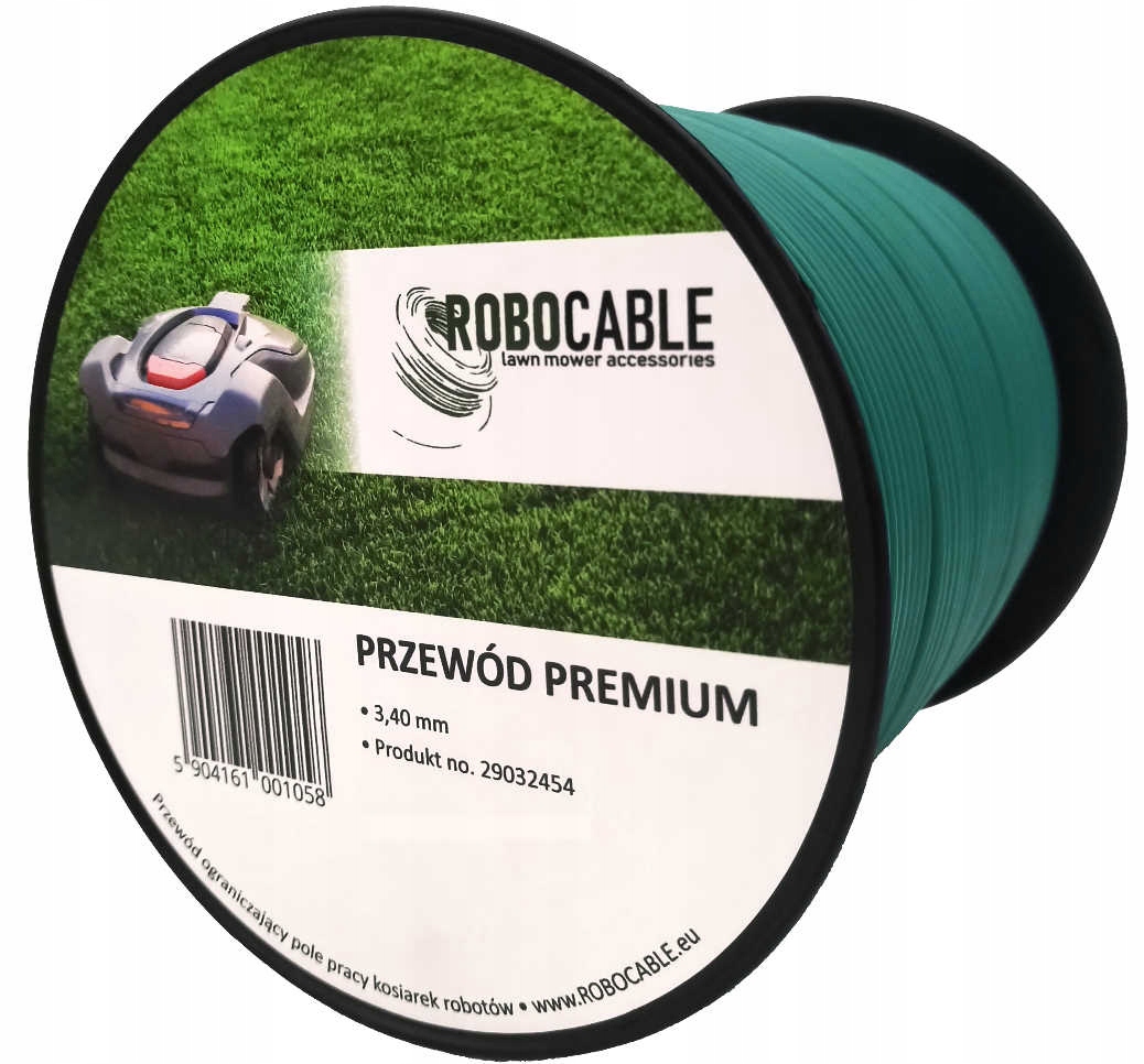 ZESTAW MONTAŻOWY 150m 3,4mm PRZEWÓD KABEL OGRANICZAJĄCY ROBOTA KOSIARKI Stan opakowania oryginalne