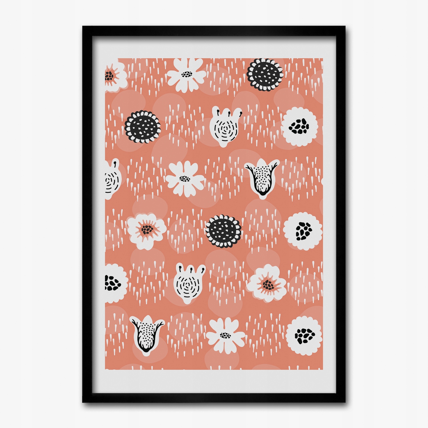 Obraz s rámom Mdf Kvety kalichy vzor 50x70 cm
