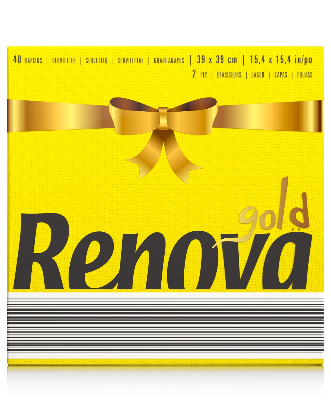 

Serwetki stołowe Renova Gold żółte 40szt