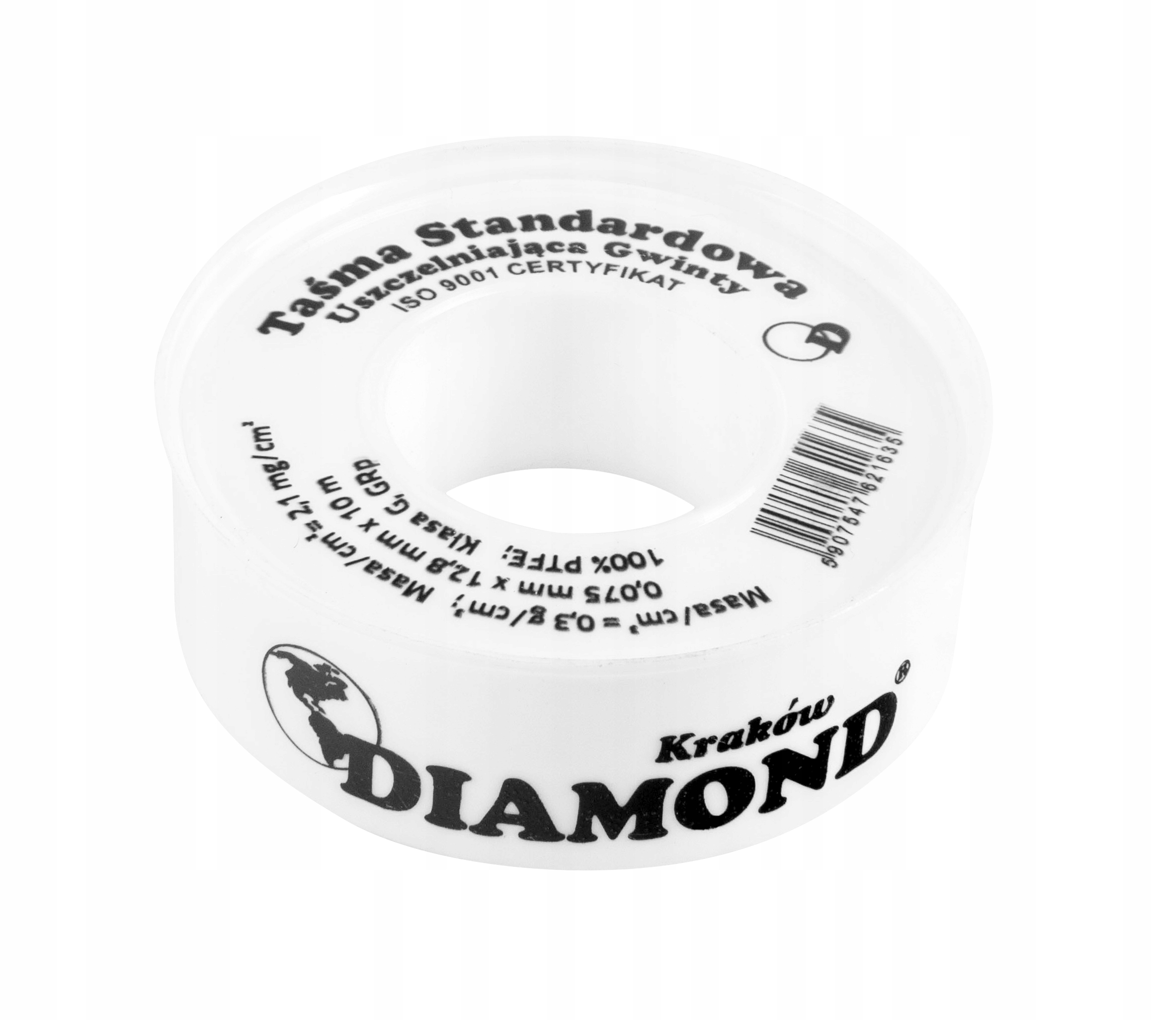 

Teflon Taśma Uszczelniająca 12 x 10 m x 0,075 mm