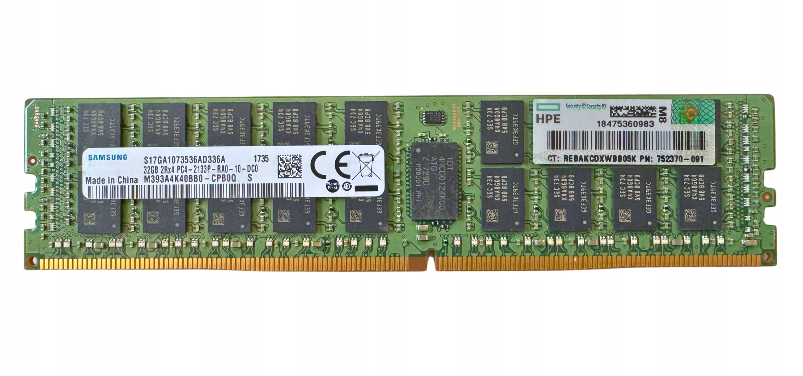 Pamięć RAM 32GB DDR4 Samsung 2Rx4 2933MHz ECC M393A4K40DB2-CVFBY