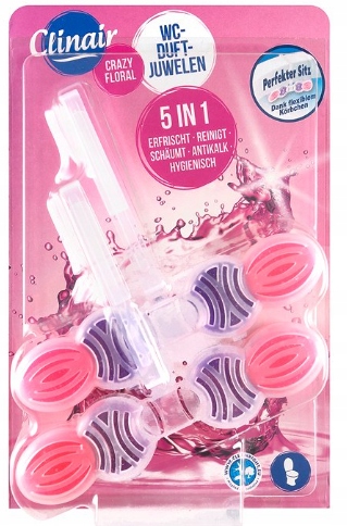 

Clinair Zawieszka Wc do toalety Kwiatowy 2x48g De