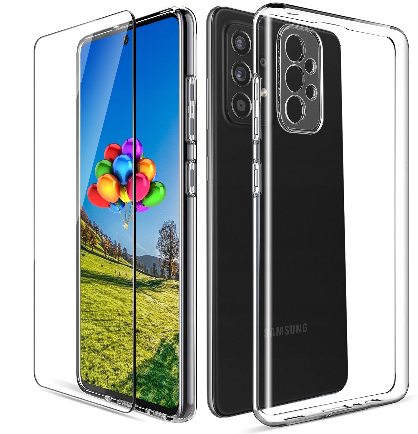 

Etui Silicone Case Szkło do Samsung A52 A52s 5G
