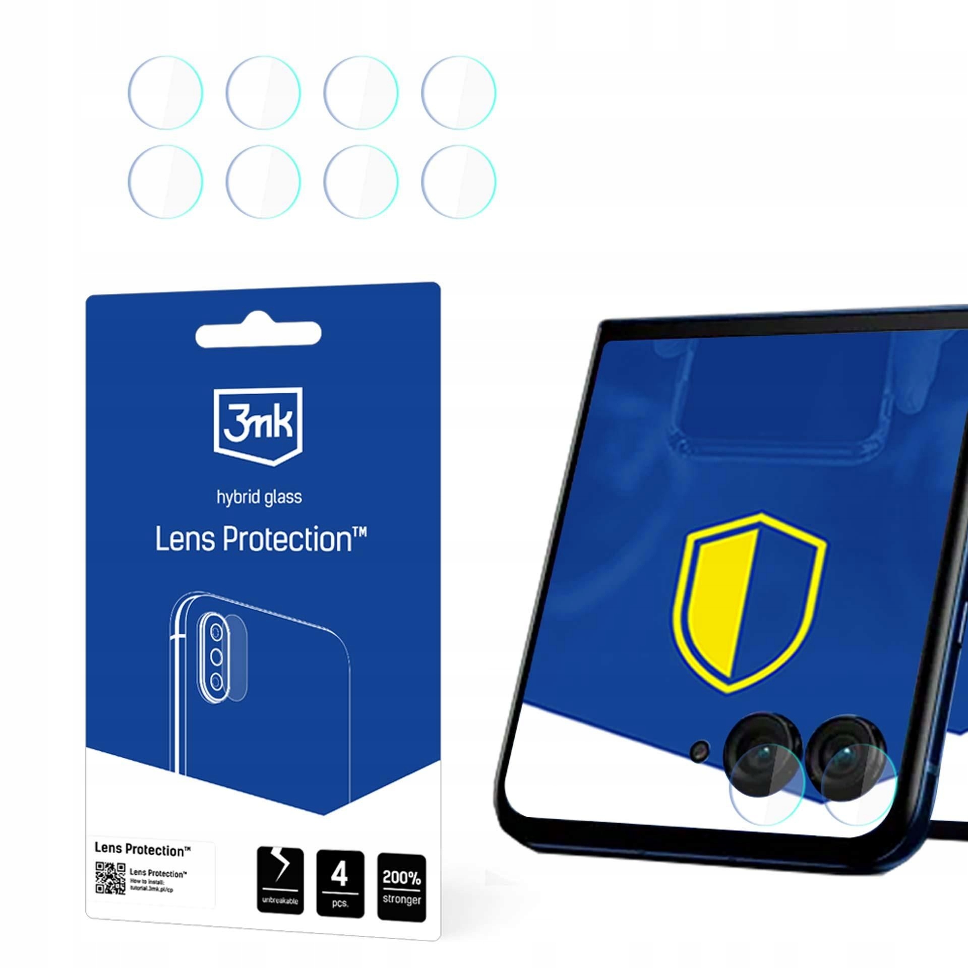 4x Szkło na aparat do Motorola Razr 50 Ultra (front) 3mk Lens Protection