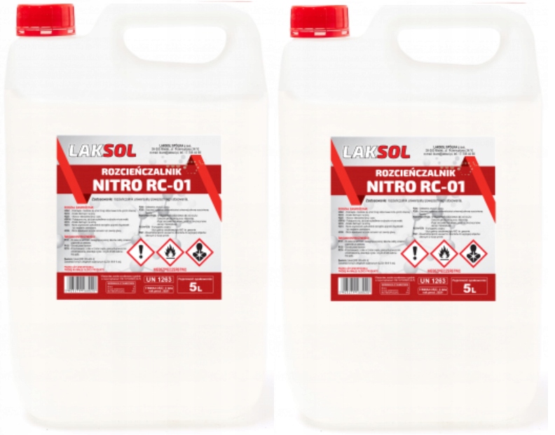LAKSOL ROZCIEŃCZALNIK RC 01 ROZPUSZCZALNIK Nitro RC01 10L SUPER JAKOŚĆ