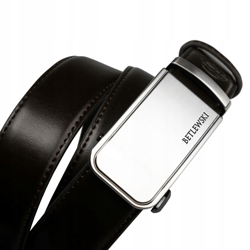 PASEK SKÓRZANY MĘSKI AUTOMAT KLAMRA PAS BETLEWSKI Marka Betlewski