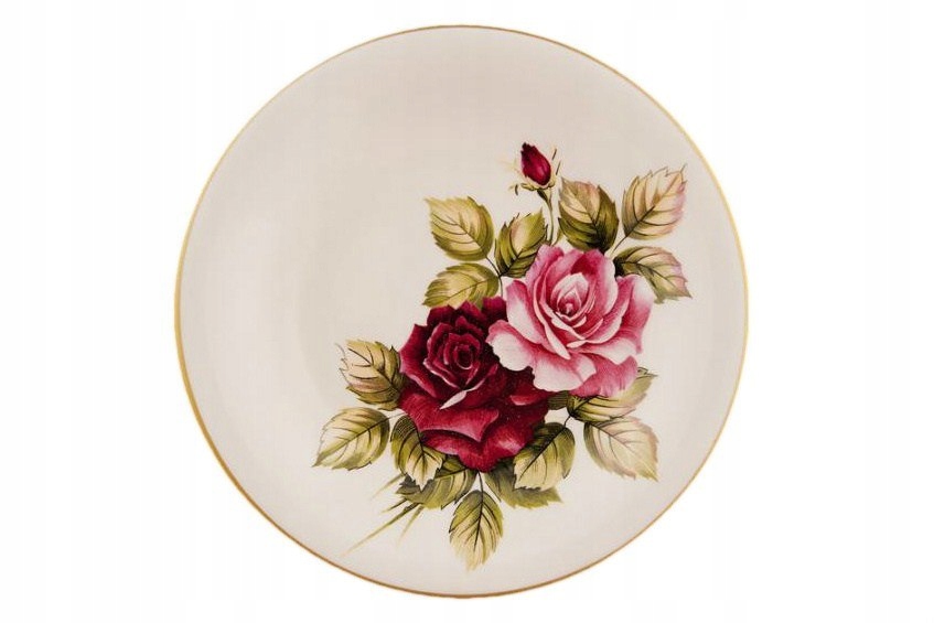 TALERZ DESEROWYCH CERAMICZNY RÓŻA MIEROSZÓW