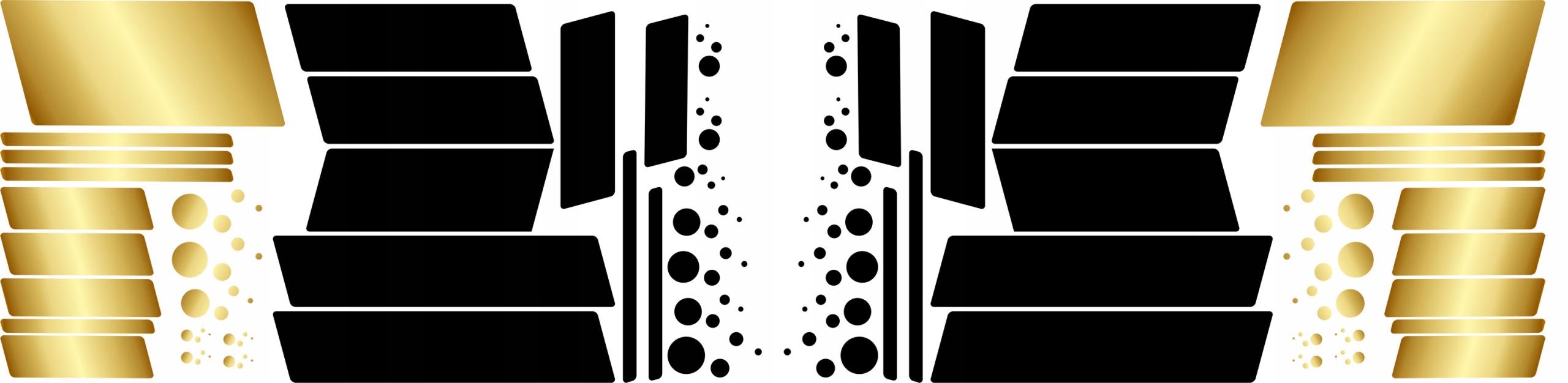 NAKLEJKI na Auto MOTYW PASY PASKI KROPKI 90x 350cm Producent code MG1168