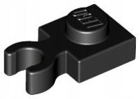 

Lego 4085d plytka 1x1 klip czarny 1 szt Nowy