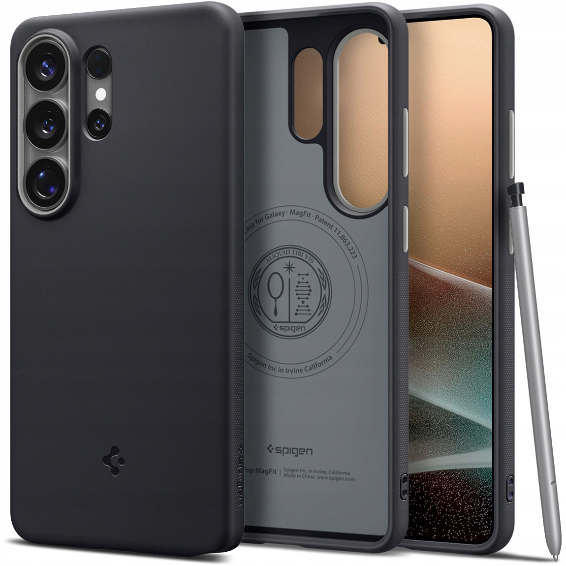 Etui do Samsung S26 Ultra Spigen Nano Pop Mag czarno-szare