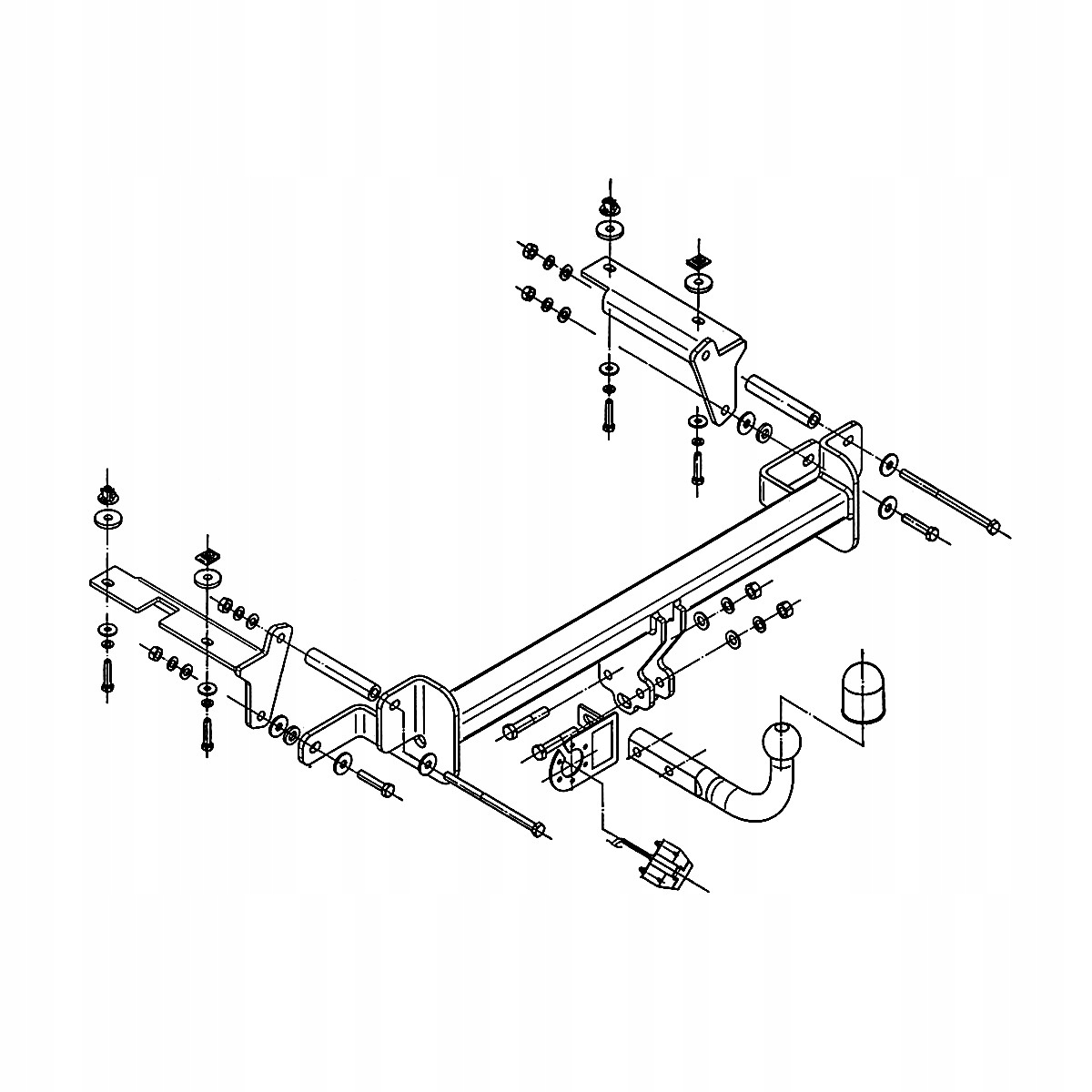 Hak holowniczy Opel Zafira 2 B Minivan 05-14 MODUŁ WIĄZKA 13 PIN GRATIS Producent Steinhof