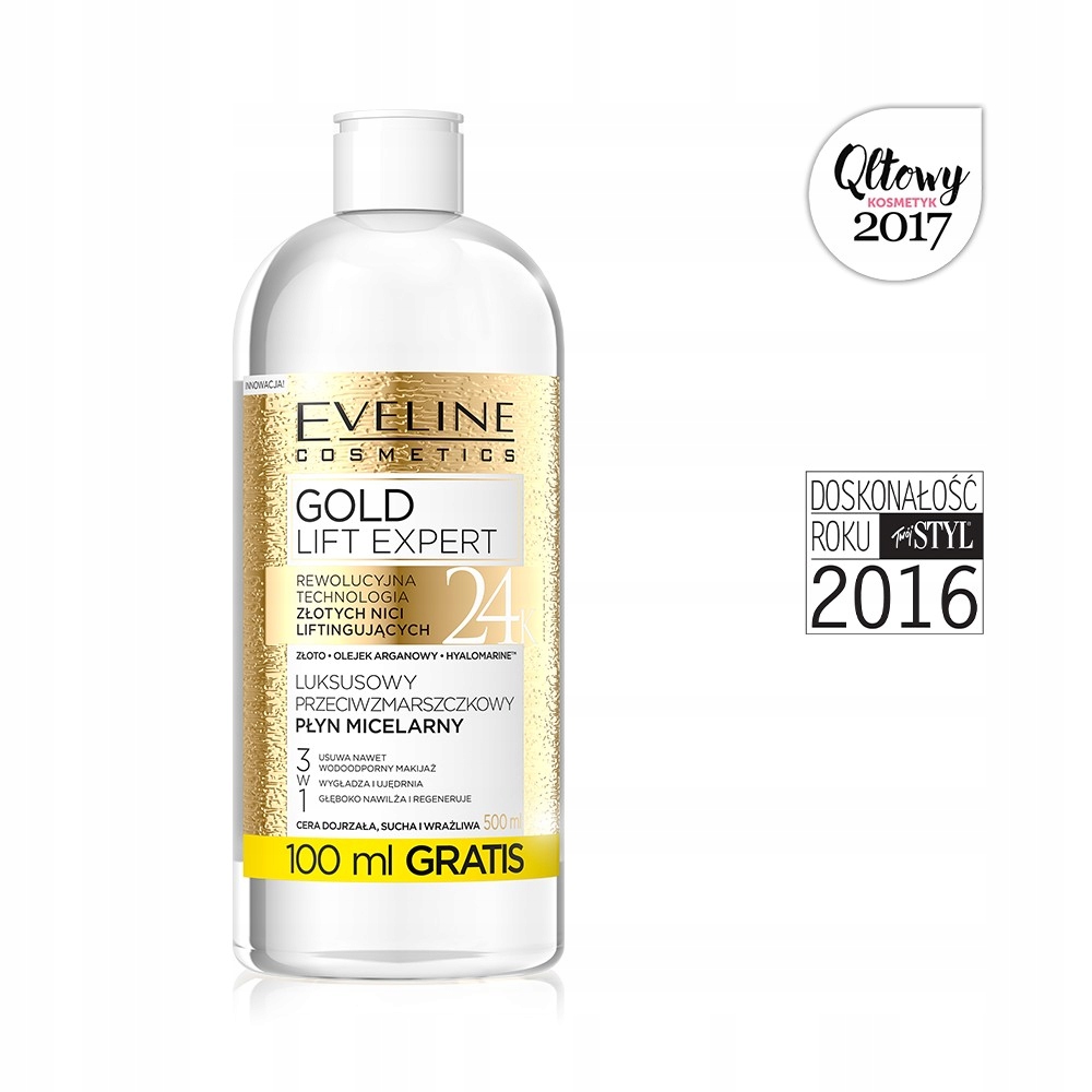 

Eveline Cosmetics Gold Lift Expert płyn micelarny