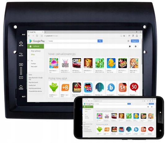 RADIO GPS ANDROID FIAT DUCATO 2010-2018 CARPLAY WIFI USB 4/64GB MODEM SIM Model RADIO ANDROID FIAT/CITROEN/PEUGEOT 4GB 64GB SIM