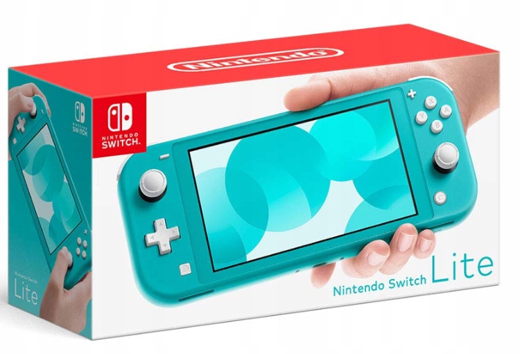 Konzola Nintendo Switch Lite Tyrkysová tyrkysová sada zcela nový