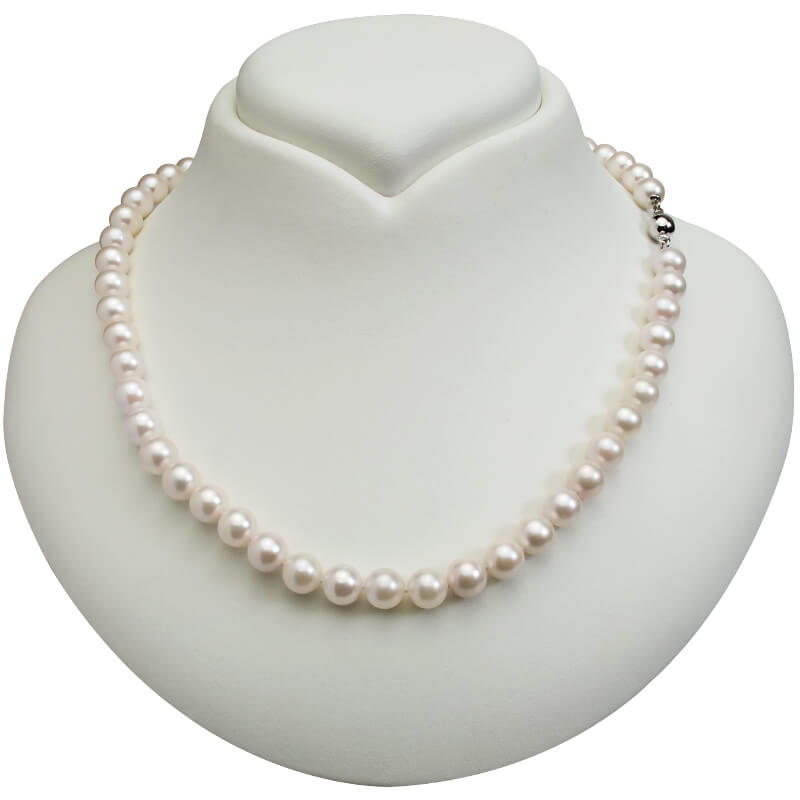 Klasický Zlatý Náhrdelník S Mořskými Perlami Akoya
