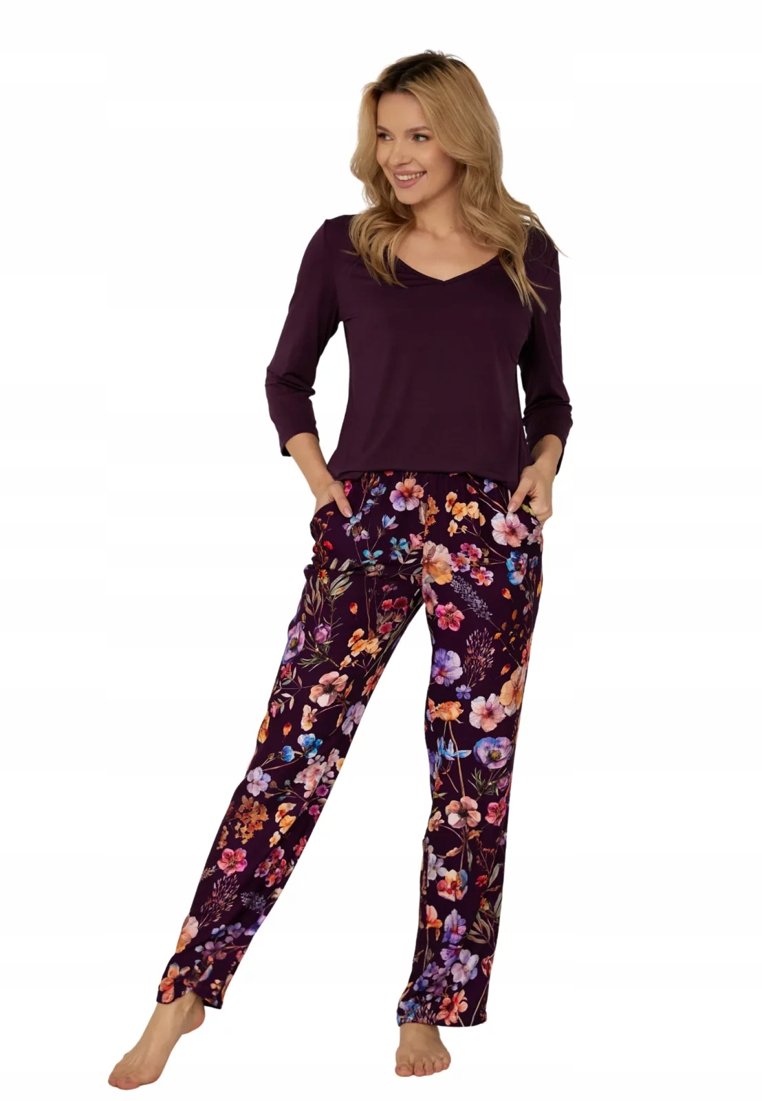 Viskózové pyžamo s rukávem Viviene S Mefemi