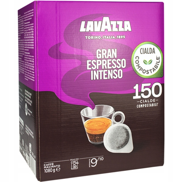 Levně Pody Lavazza Gran Espresso Intenso Ese 150 ks Dárek videokniha