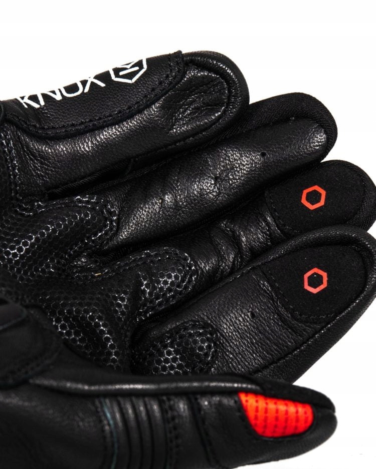 Rękawice Motocyklowe Knox Oulton black/red r.M Rozmiar M