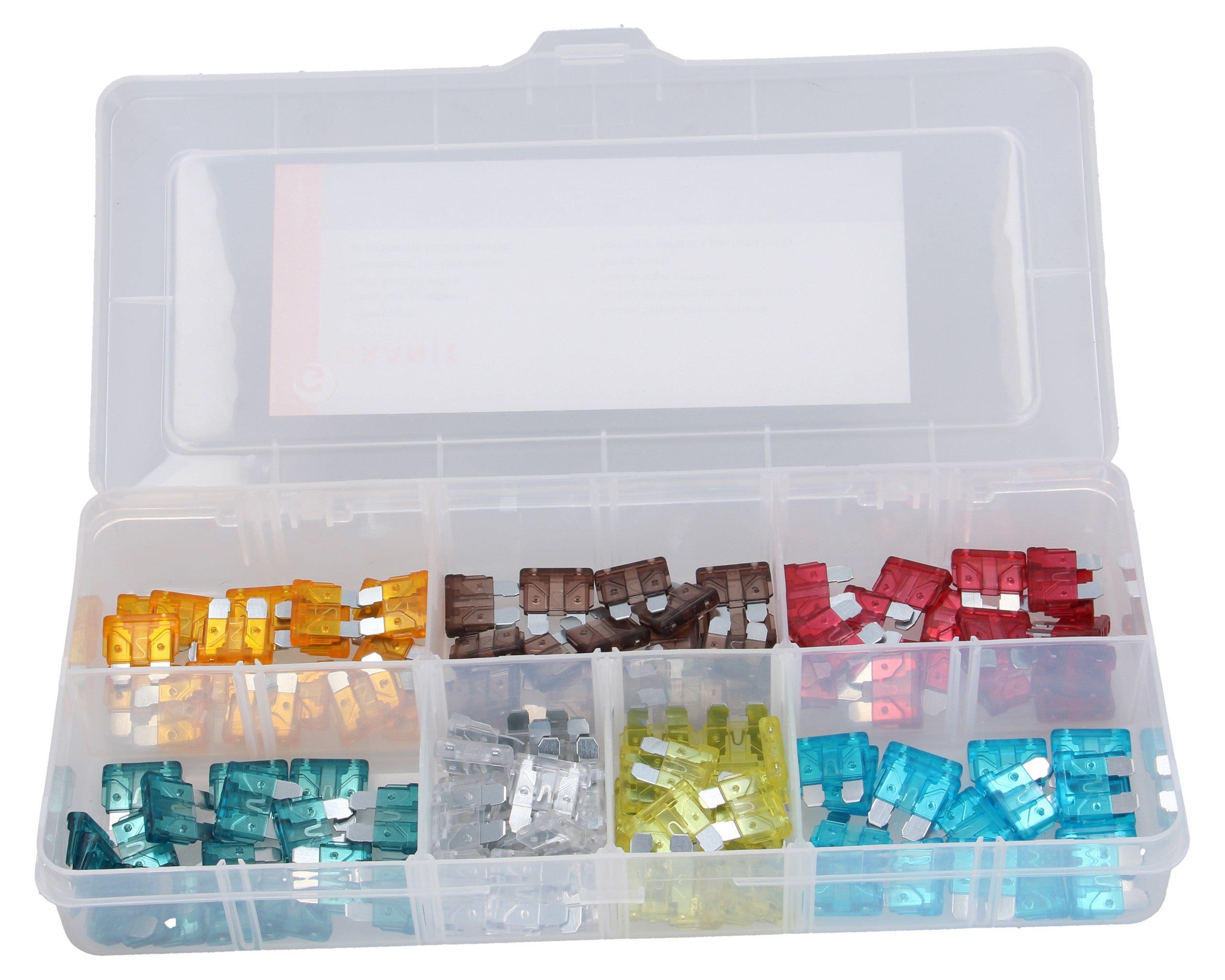 ploché pojistky standard krabička 120 Ks 5-30A