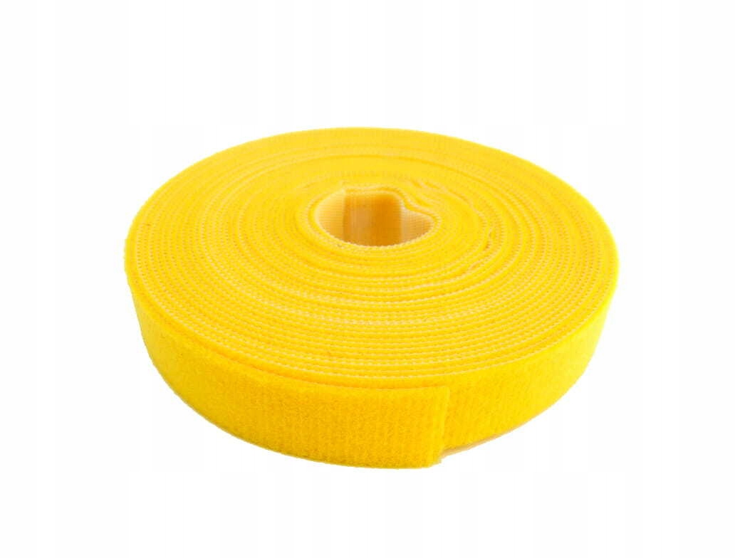 Dwustronna taśma rzepowa Btb szr. 20 mm, 25m żół