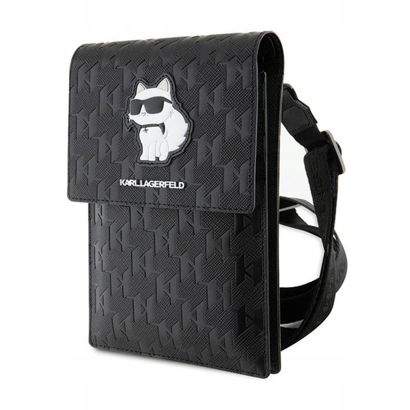 Karl Lagerfeld Crossbody taška na telefón (čierna)