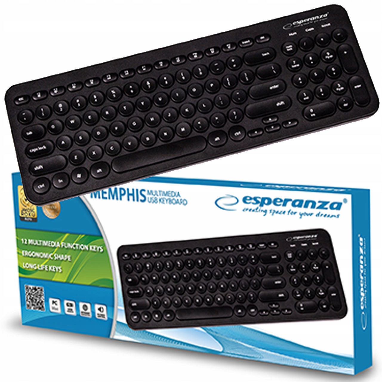 

Stylowa Multimedialna Przewodowa Klawiatura Pc Usb
