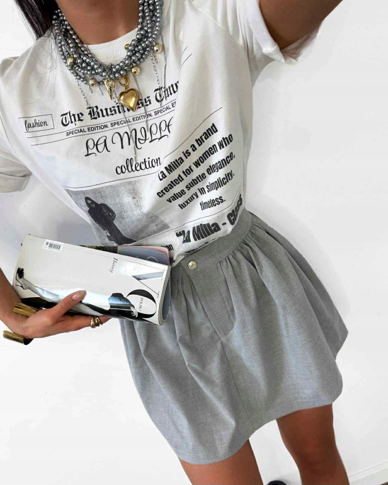 Dámská sukně- kraťasy Lamilla Bomb šedá M