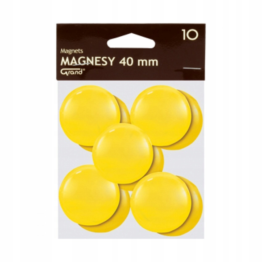 

Magnesy Do Tablic Grand 40MM 10 Sztuk Żółte