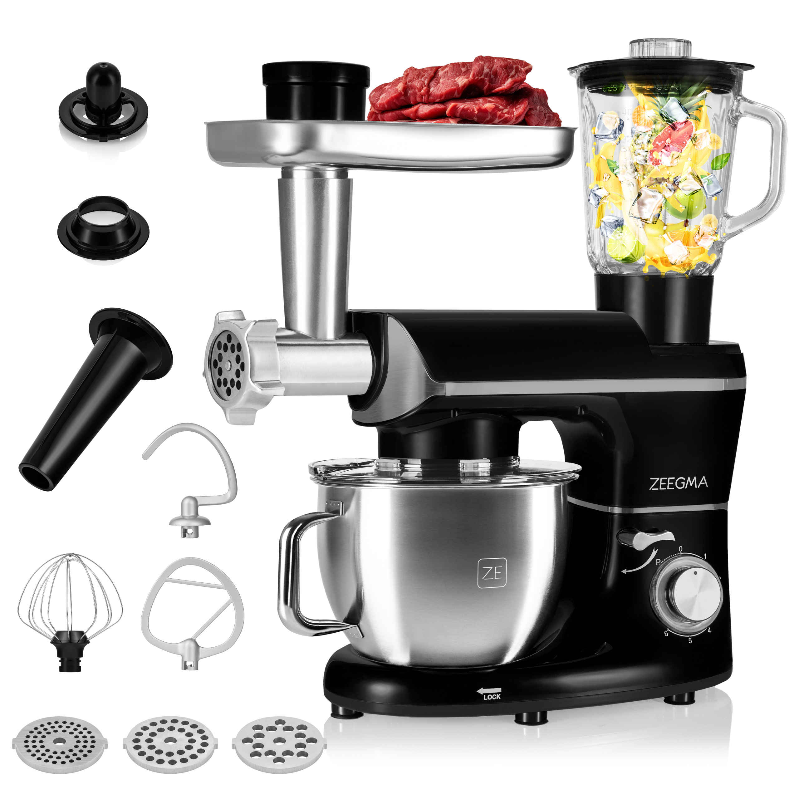 Robot Kuchenny Planetarny 1900W Blender Maszynka 6L TRZEPAczKA Mieszadło