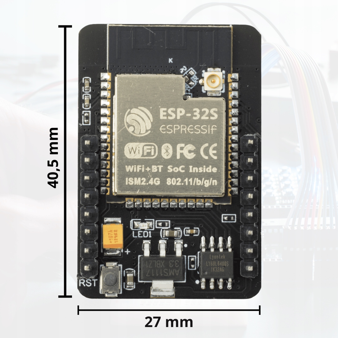 ESP32 CAM kamera i programator z WiFi i BLE 4.2 OV2640 2Mpx Bluetooth U.FL EAN (GTIN) 5904501663540