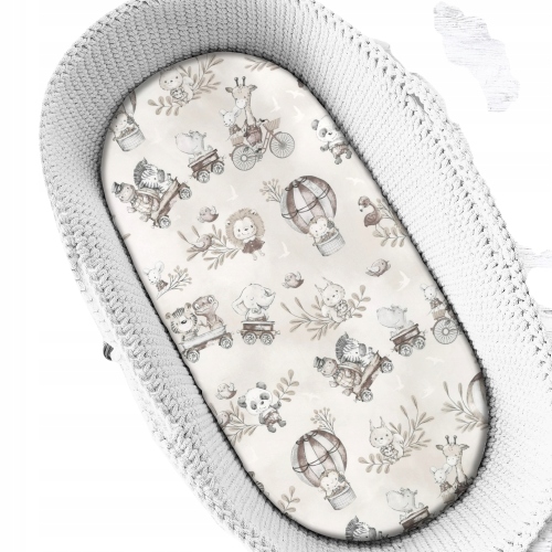 

Miminu Prześcieradło do wózka kosza kołyski Zoo