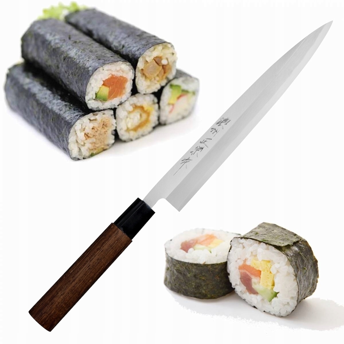Satake Aogami#2 Pro Japonský ostrý kuchynský nôž Yanagiba na sushi 21 cm