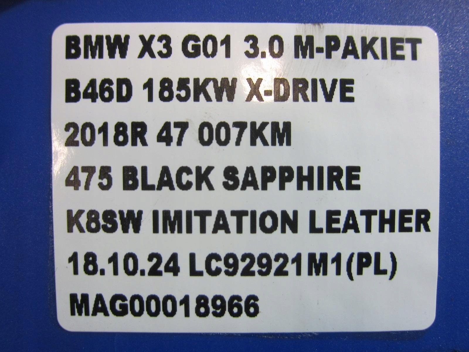 BMW X3 G01 B46 X4 G02 differenciál hátsó differenciál differenciál 3.38 8686219 33108686219