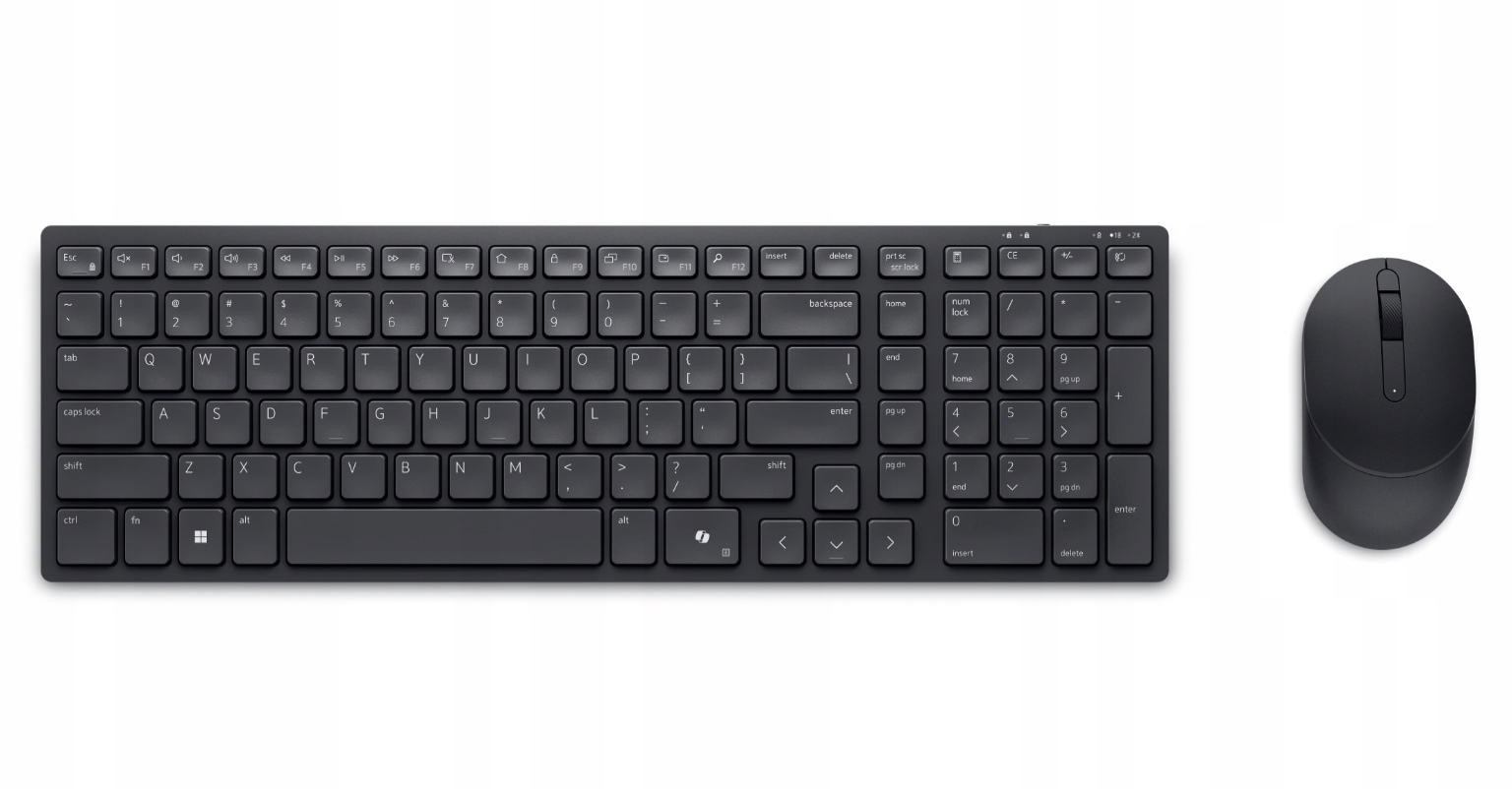 Dell Cicha klawiatura i mysz KM555 Zestaw klawiatury i myszy Bezprz