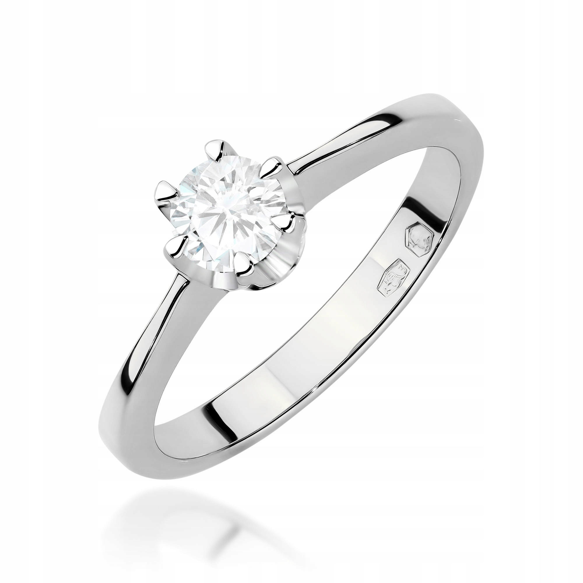 Zlatý zásnubní Prstýnek s laboratorně pěstovaným diamantem r21