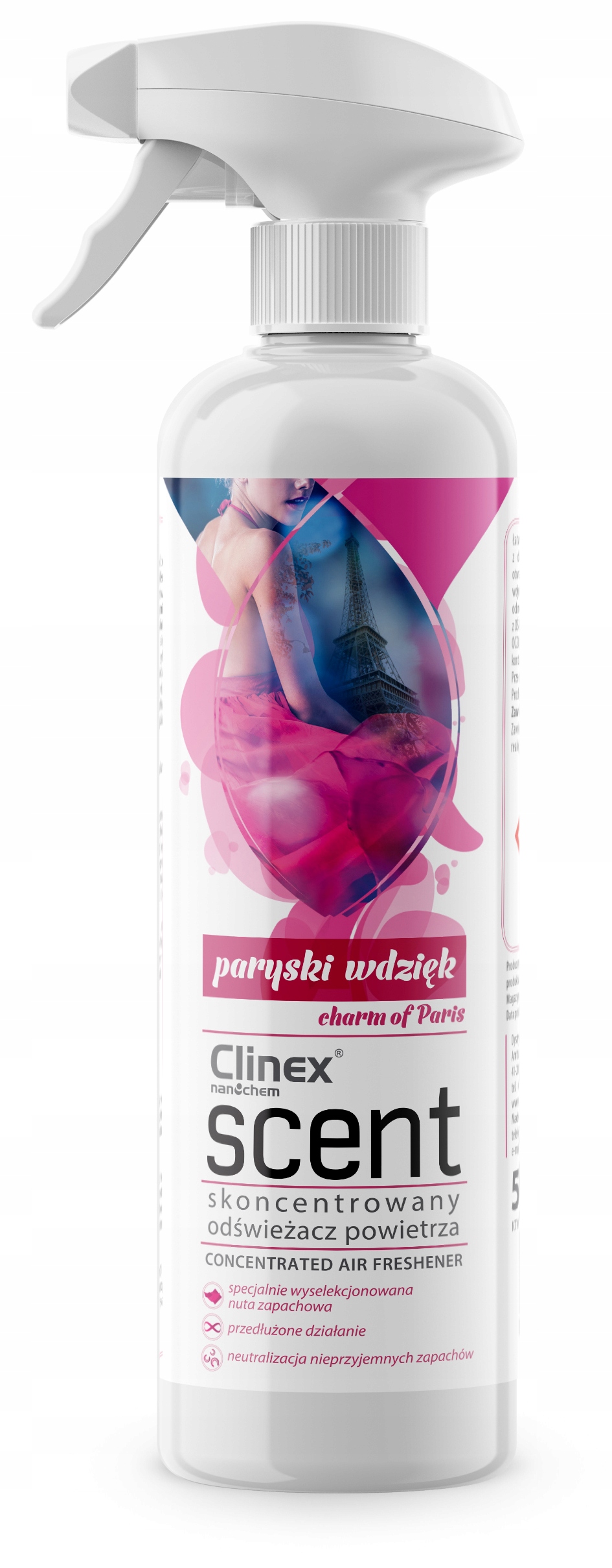 

Clinex Scent Paryski Wdzięk Odświeżacz 500ml
