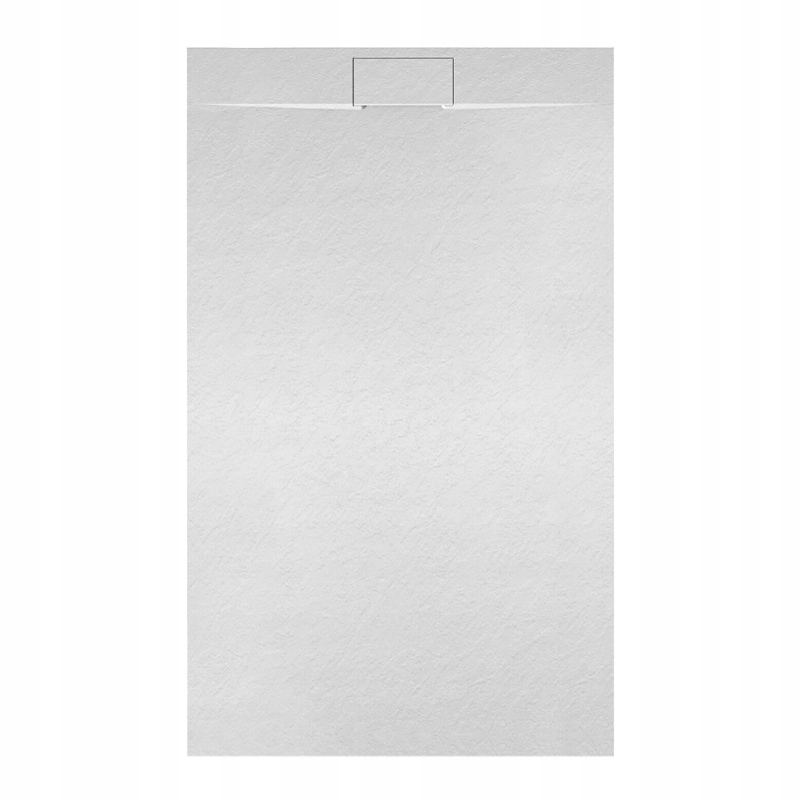 BRODZIK PRYSZNICOWY STRUKTURA KAMIENIA PROSTOKĄTNY MIKO BIAŁY 120x90 CM